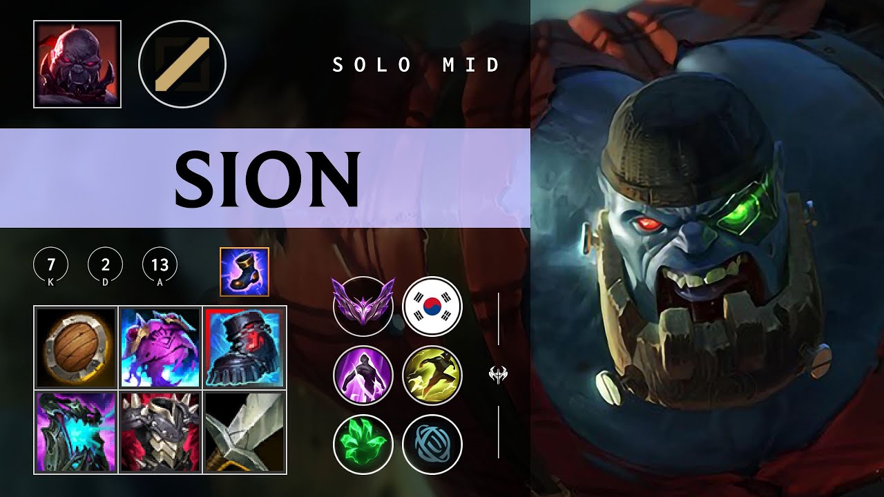 Sion Mid vs Aurora - KR Master Patch 26.02