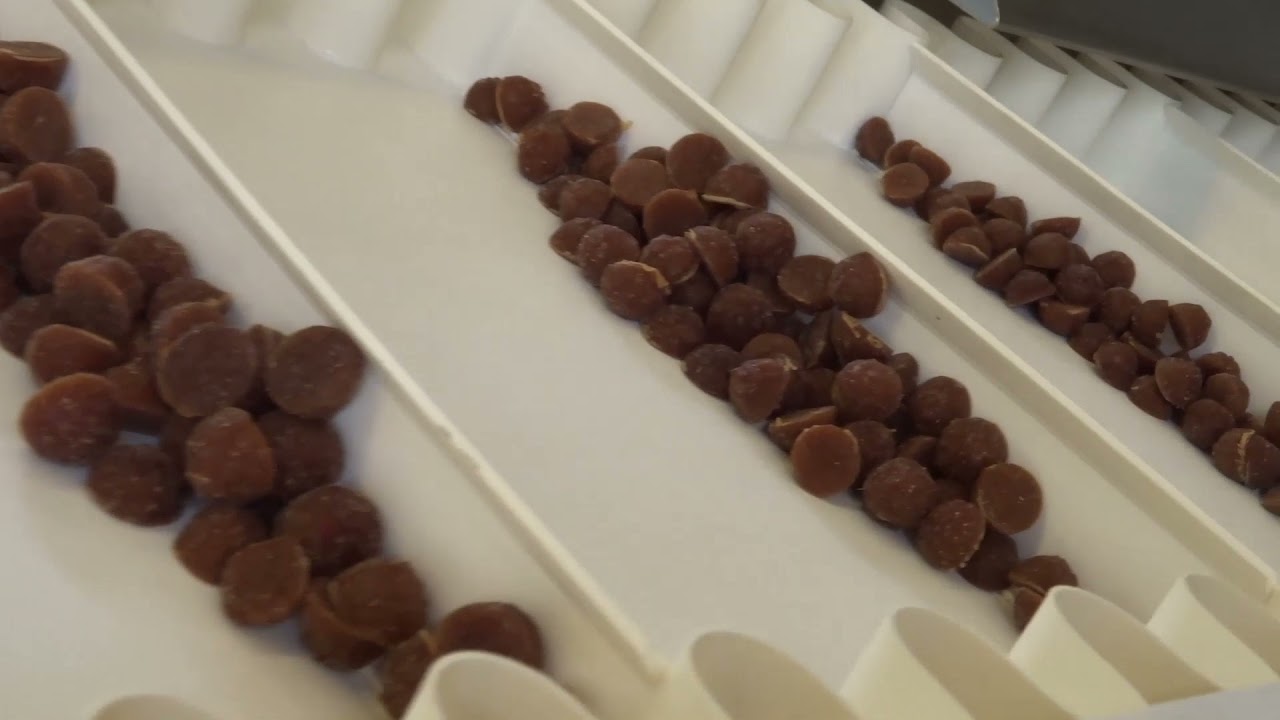 VFFS PACKAGING LINE FOR CHOCOLATE COVERED PRODUCTS: MAYA ECO WITH LINEAR SCALE AND LOADING SYSTEM