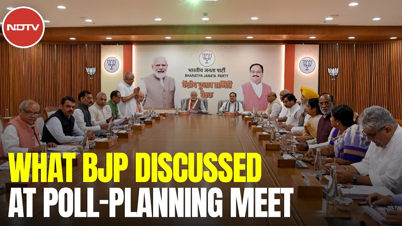 At BJP's Key Election Meet, Focus On Tribal Seats In MP, Chhattisgarh