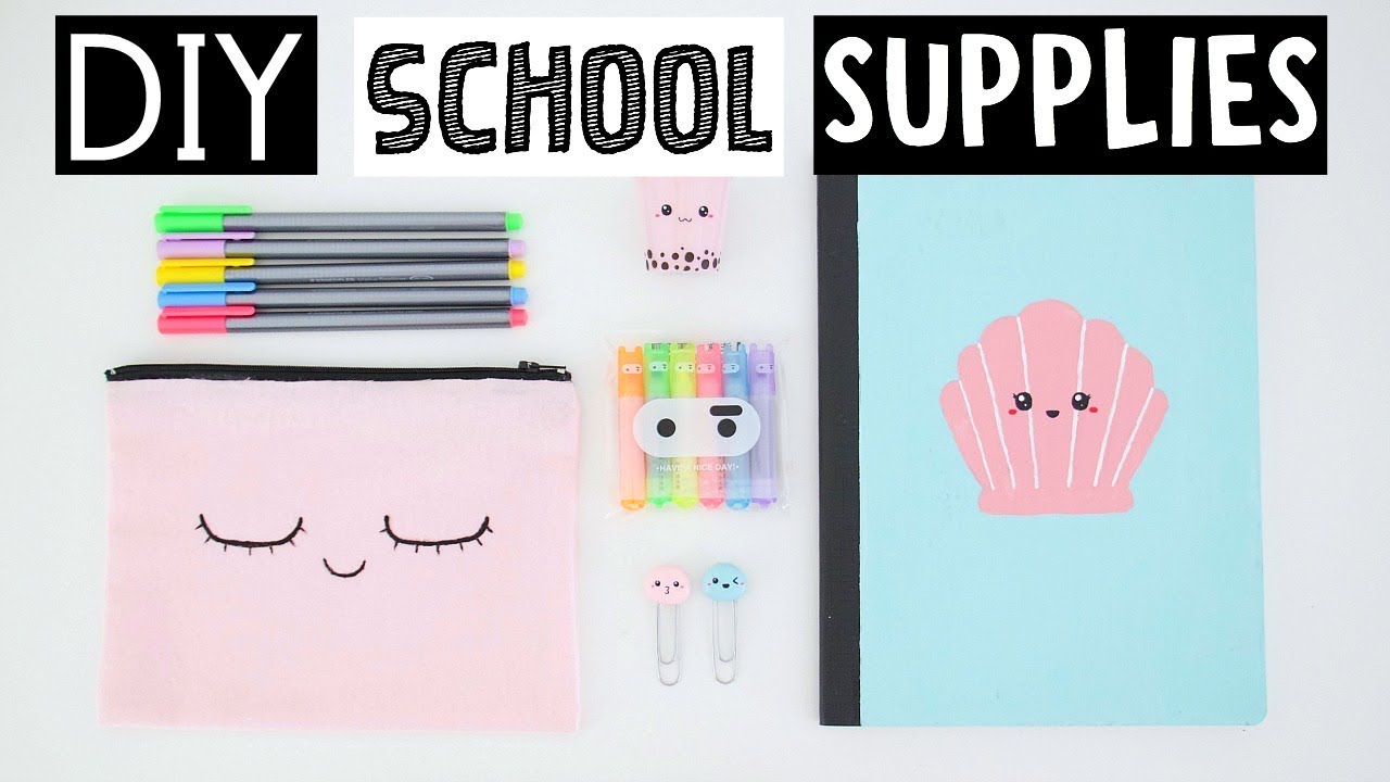 MY FAVORITE DIY SCHOOL SUPPLIES For Back To School 2017!