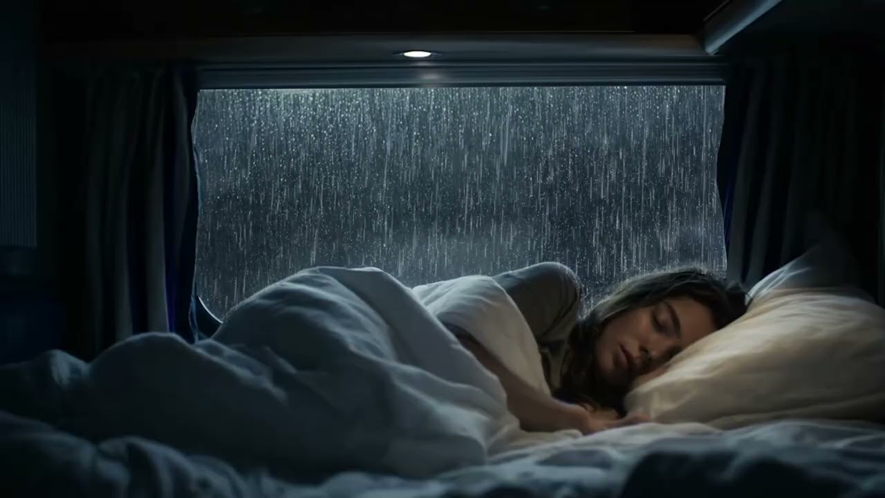 Heavy Night Rainstorm 🌧 | Soothing Rain Sounds for Deep Sleep, Relaxation & Calm Mind