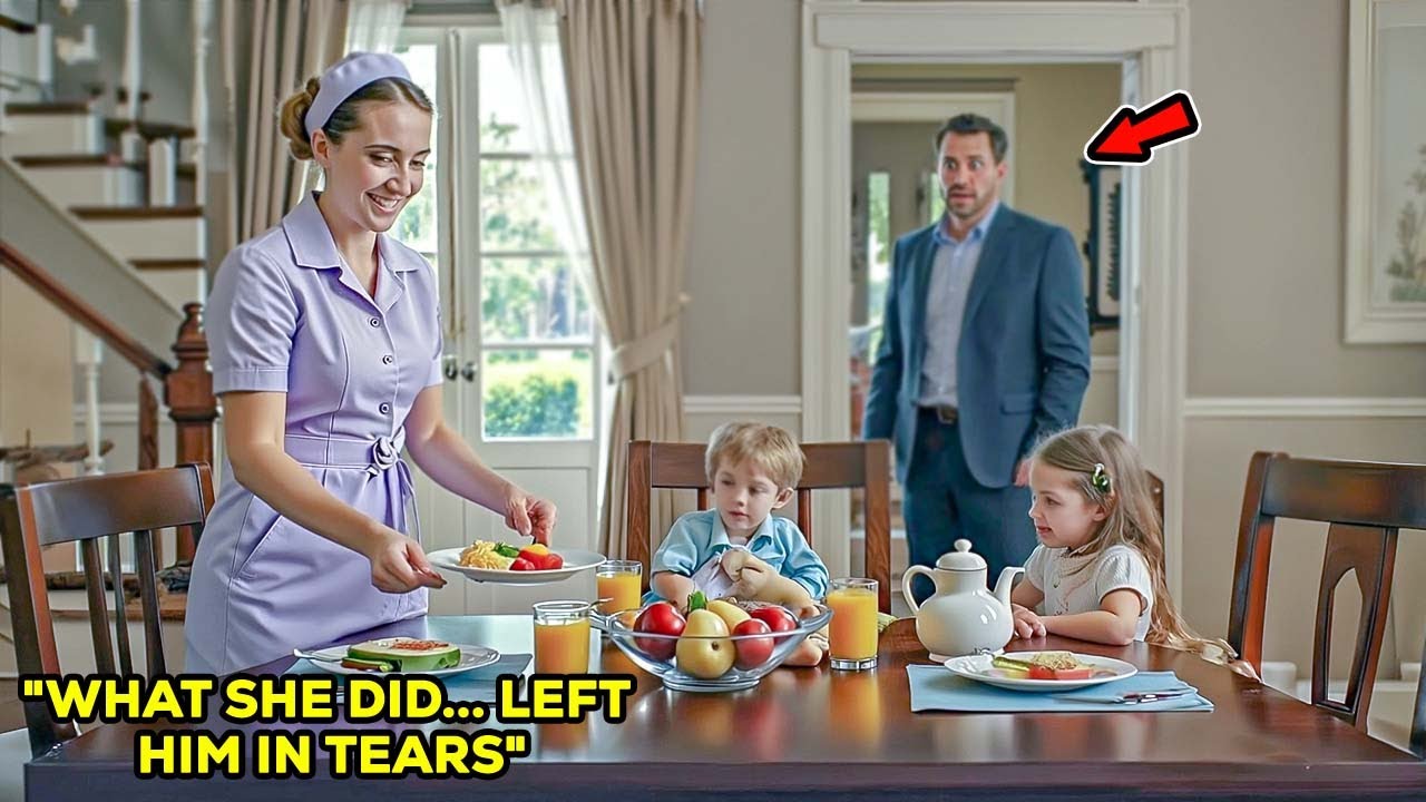 Twins Refuse to Eat…Until Their Nanny Tries Something Secret — And Millionaire Dad Is Stunned