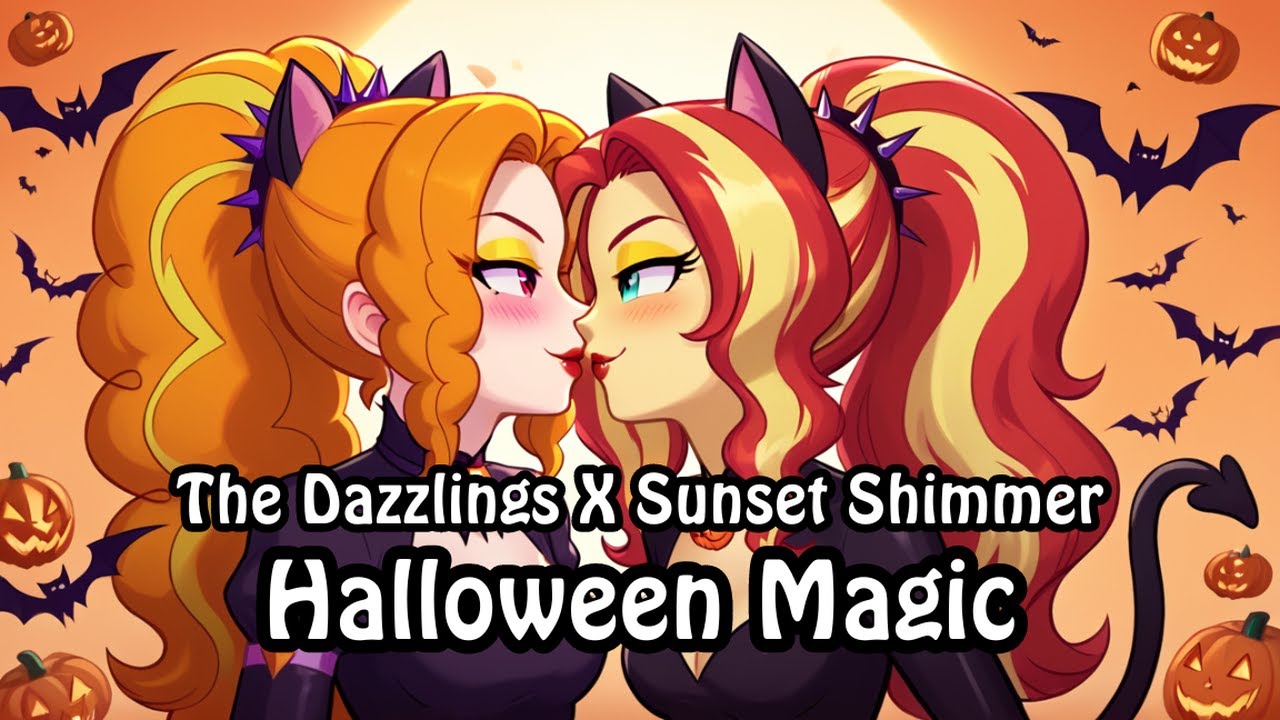 The Dazzlings Halloween Magic Sunset Shimmer Equestria Girls Special Horror Fan Video AI Generated
