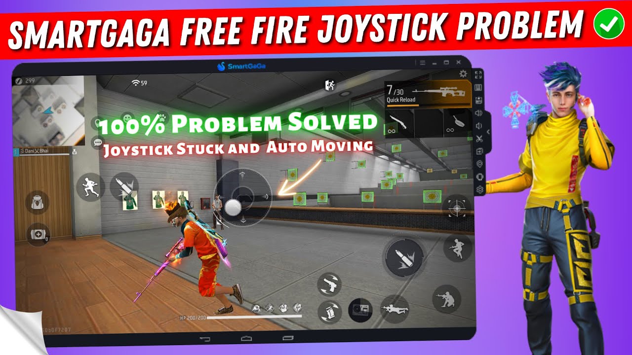 How to Fix Free Fire Joystick Stuck and Auto Moving in Smartgaga | Smartgaga Joystick Problem Solved