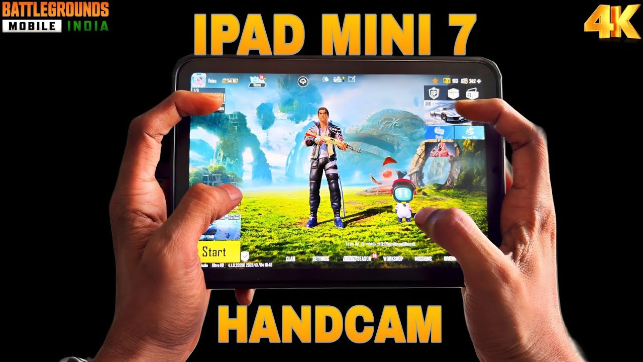 IPAD MINI 7 PUBG HANDCAM 🔥PUBG TEST ♥️ HDR + EXTREME 🔥 4 FINGERS CLAW+ FULL GYRO ♥️ BEST SENSITIVITY
