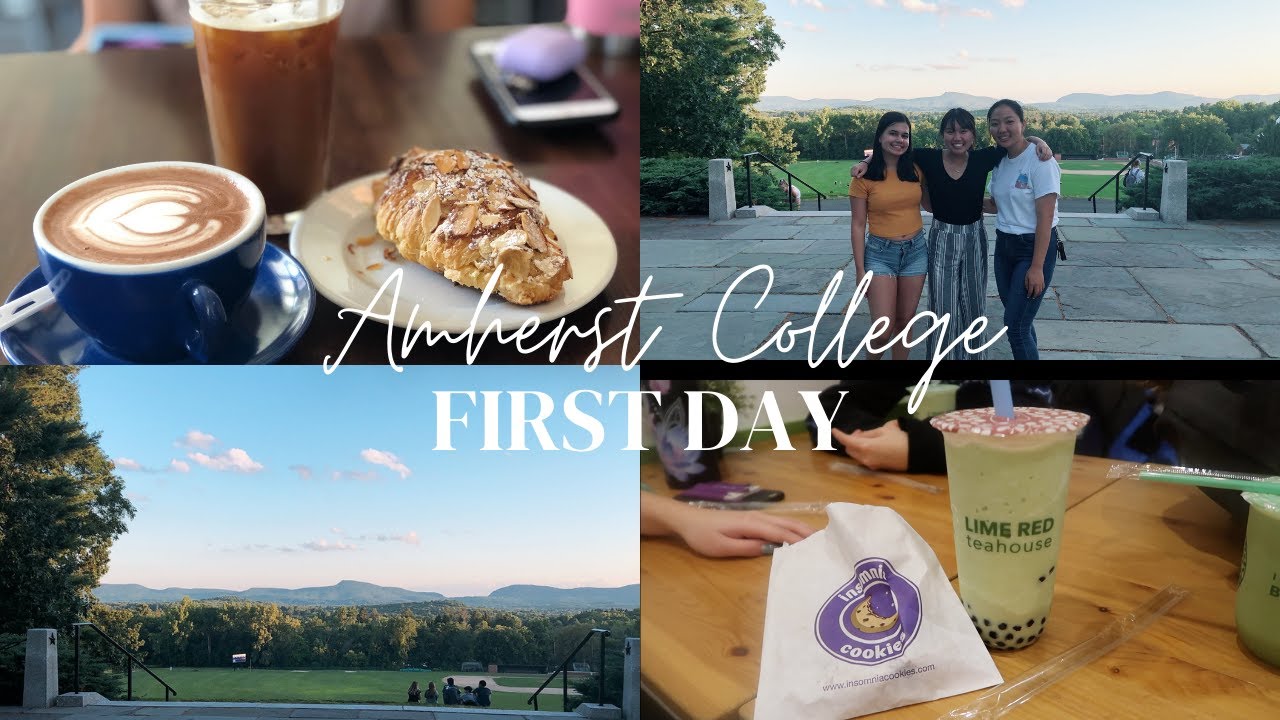 first day at amherst college 📚 dining hall, science center