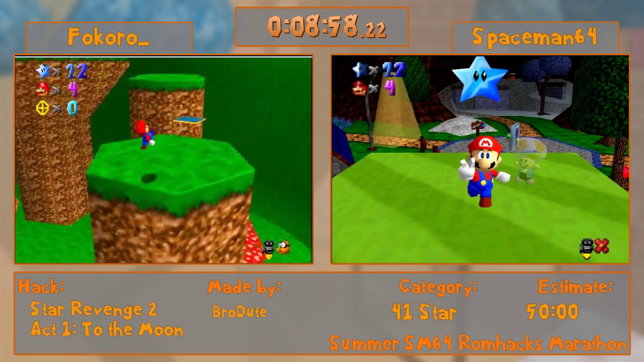 SSRM2018 - SR2A1: To the Moon 41 Star Race with Fokoro_ and Spaceman64