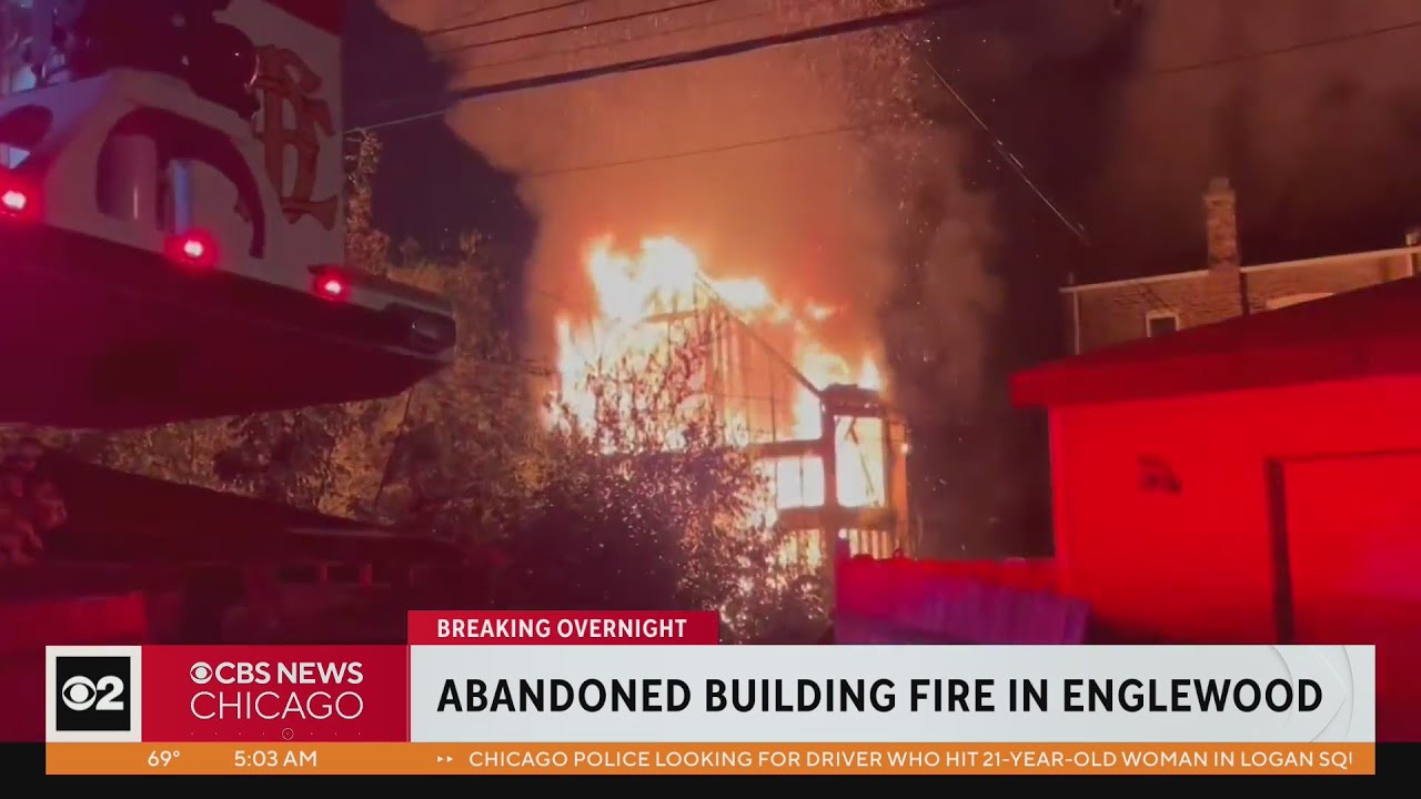 Residents forced to evacuate after abandoned building fire in Englewood