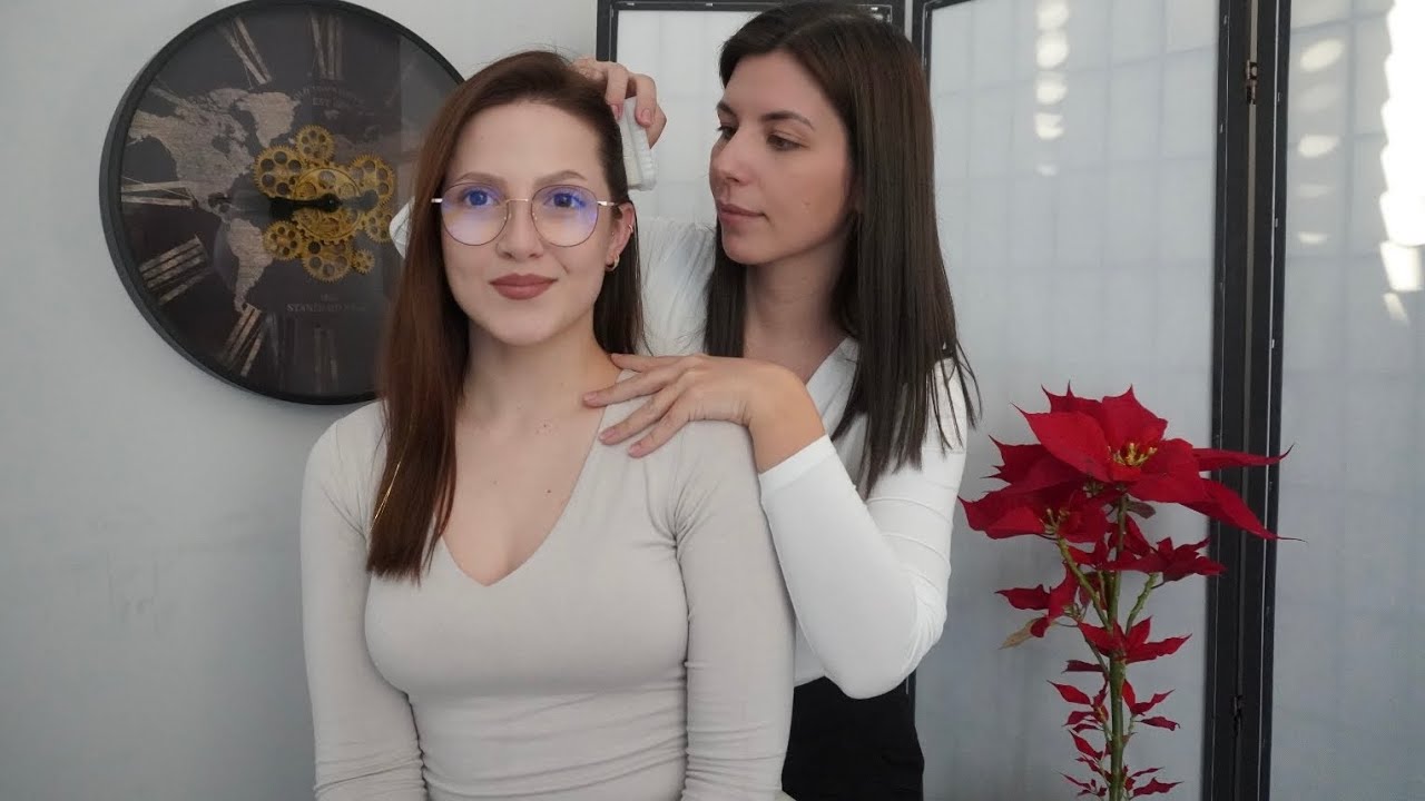 ASMR For Sleep, Scalp Check, Head Massage, Sensory Tests | Ear Pressure Point, Soft Spoken RELAX