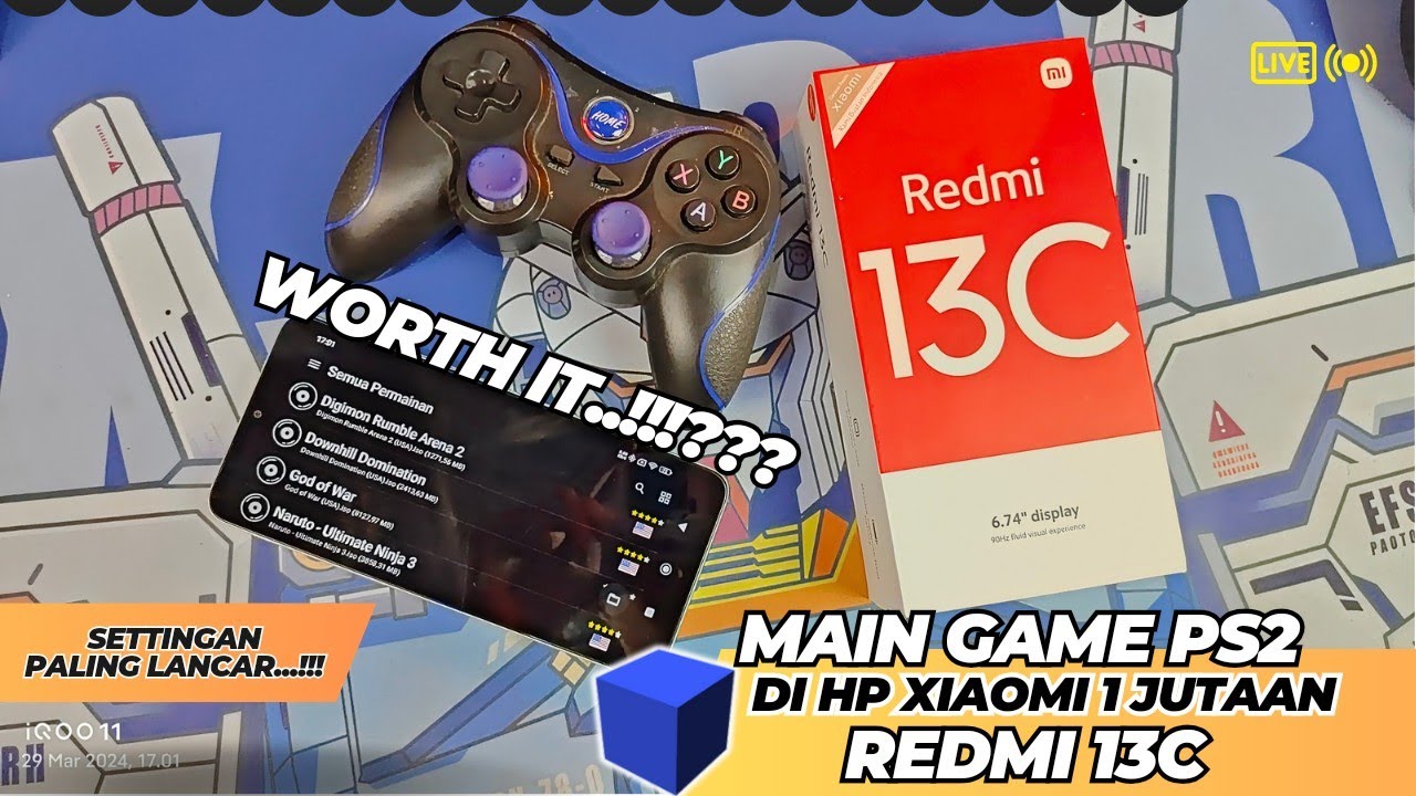 Nyobain Settingan Lancar AetherSX2 Di Redmi 13C - Hp Gaming 1 Jutaan Dari Xiaomi