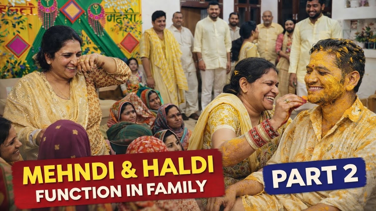 Groom Side Mehndi & Haldi Dance 💛 | Full Family Masti | Part 2