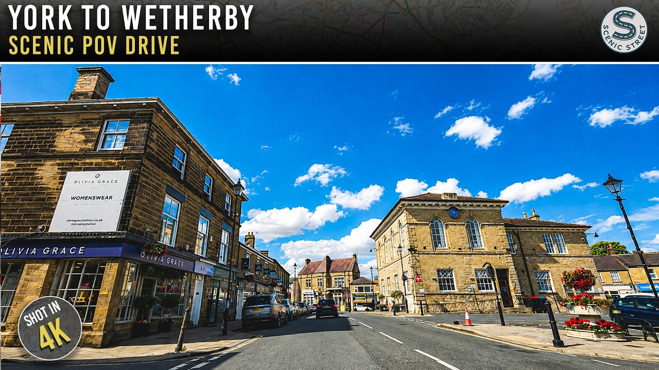 York City Centre to Wetherby | Scenic POV Drive 4K ASMR