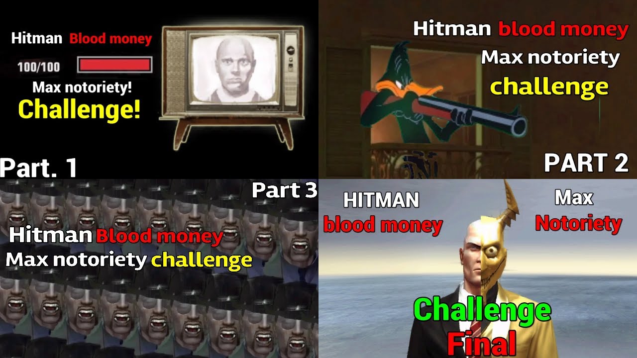 Can you beat hitman blood money with max notoriety? - COMEPLETE SERIES!