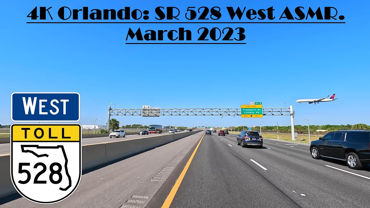4K Orlando: SR 528 West ASMR. March 2023