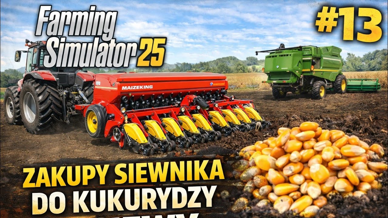 Farming Simulator 25 - #13 '' Zakup siewnika do kukurydzy i siewy oraz season pass na rok 2026 ''