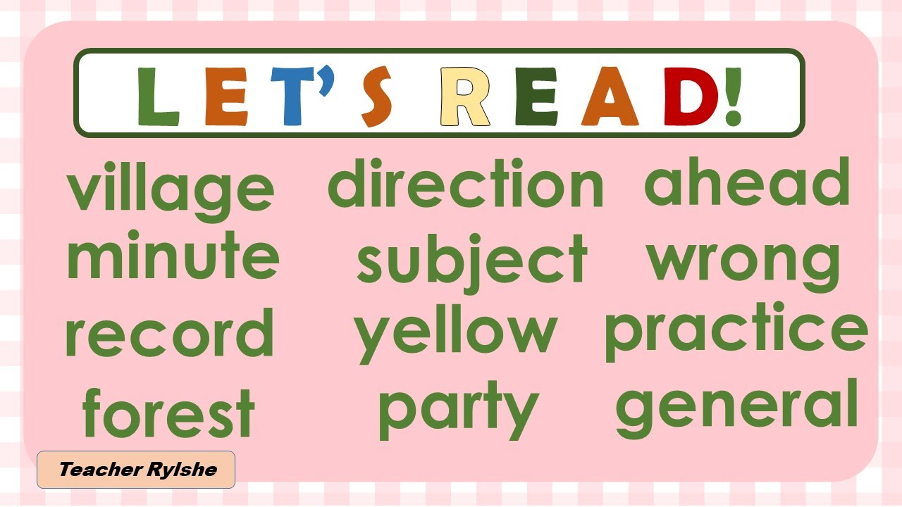 NEW SIGHT WORDS FOR GRADE 6 | SIMPLE WORDS FOR GRADE 6 | NRP
