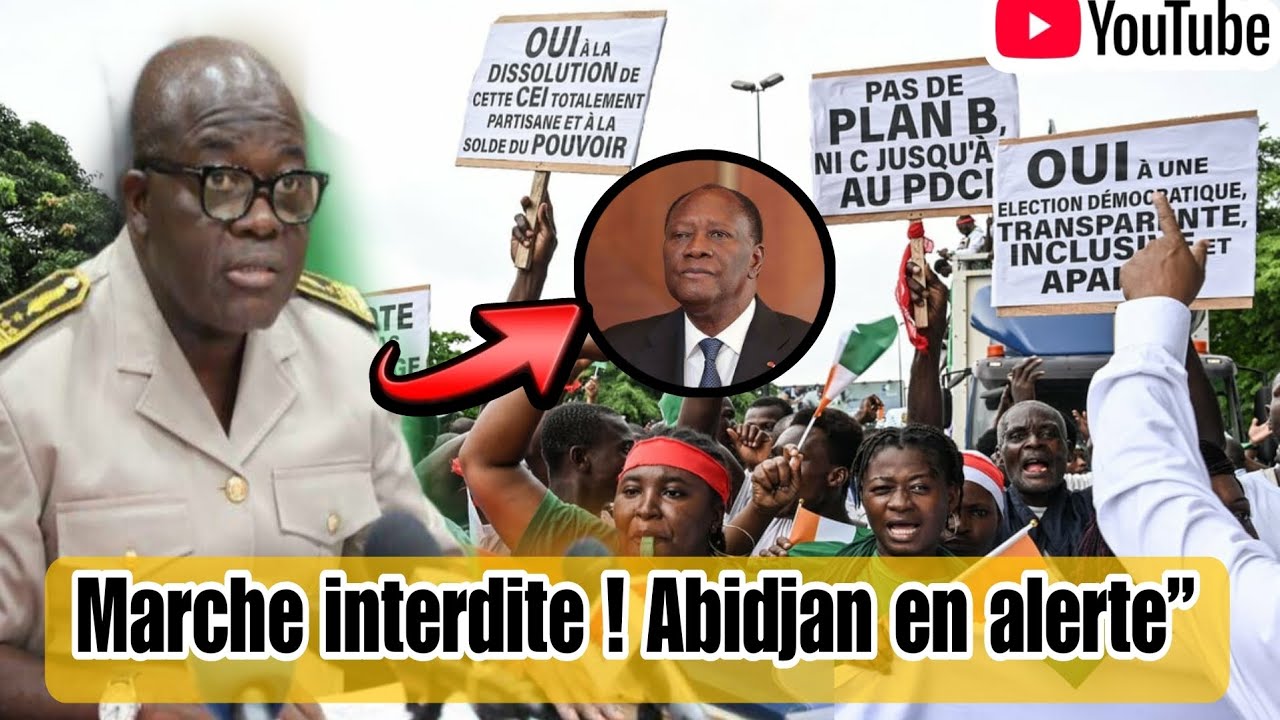 &Eacute;lection 2025 : Abidjan interdit la marche du 11 octobre &mdash; le peuple s&rsquo;interroge&rdquo;