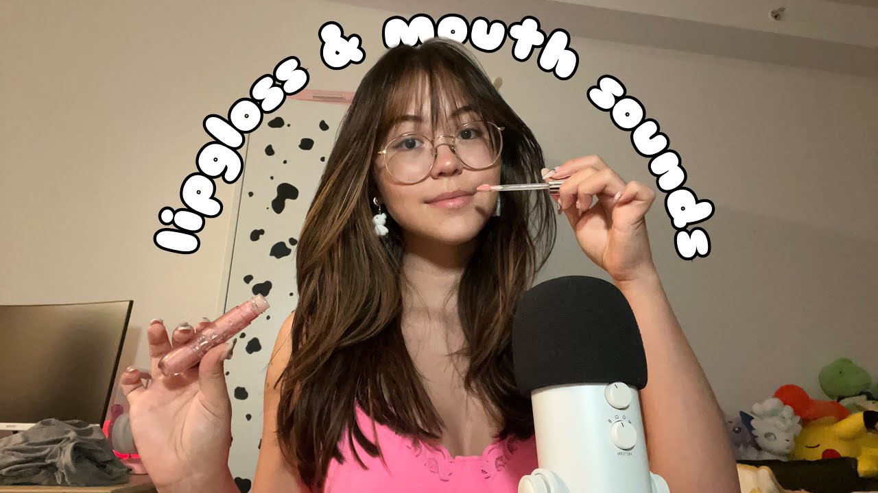ASMR Lipgloss Application, Mouth Sounds, and Hand Sounds