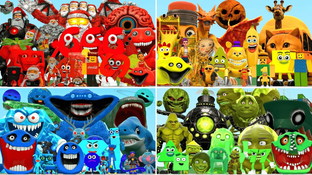 Which Color Family Is The Strongest Among All New Monsters In Garry's Mod?