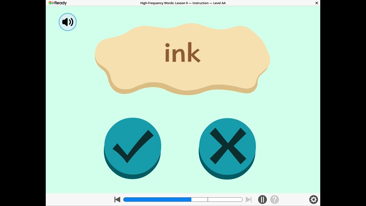 High frequency words: lesson 0.￼￼