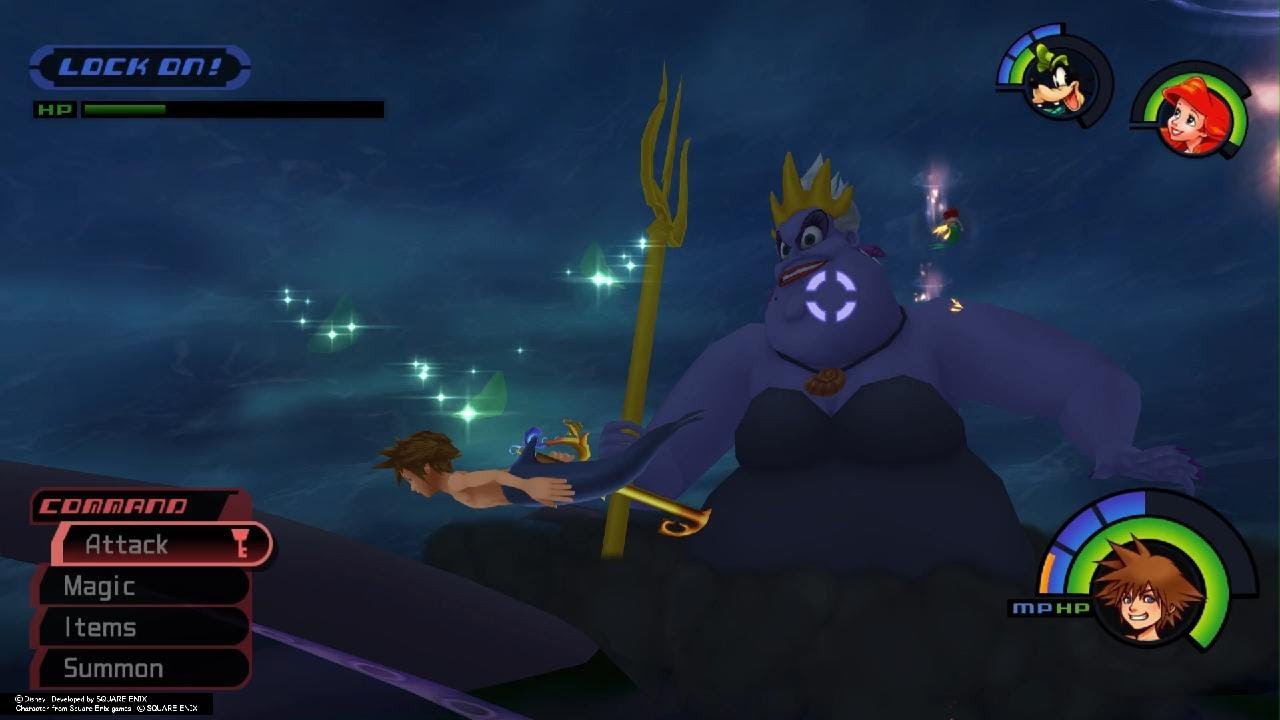 KINGDOM HEARTS - HD [1.5]+2.5 ReMIX - [ATLANTICA] #6 - URSULA BOSSFIGHT #2