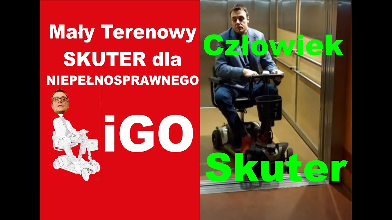 Skuter Wózek Inwalidzki iGO -składany terenowy nowoczesny bardzo zwrotny sm udar parkinson