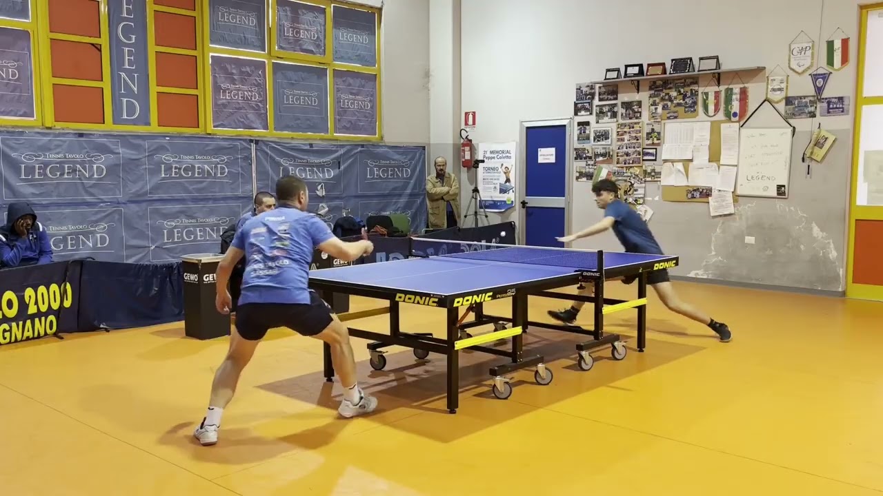 Giustiniani Lorenzo - Pinna Tonino | Galleria Mugnano - Tennistavolo Sassari | Serie B2 Gir. H