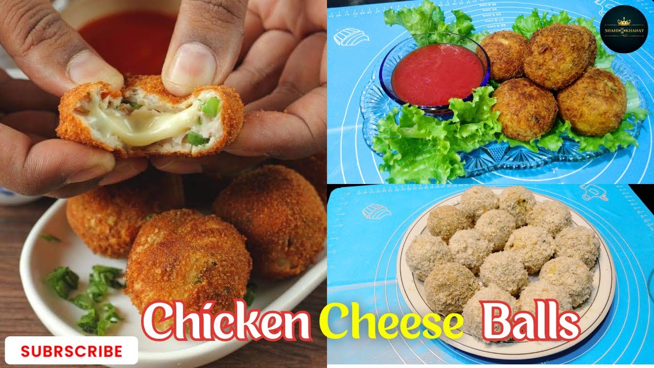 Chicken Cheese Balls | Ramzan Recipes | Crispy & Cheesy Snacks | Potato Cheese Balls | Shahi Khanay