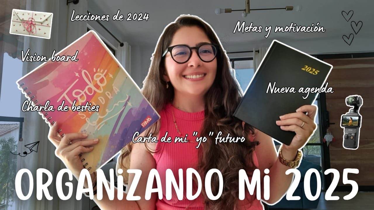 Organizando mi 2025⭐ Propósitos, vision board, nueva agenda, charla de besties y lecciones de 2024🎀