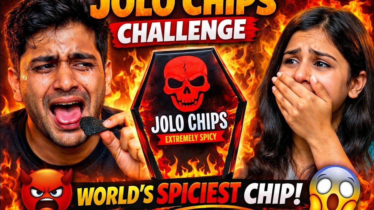 Jolo Chips Challenge in India 🇮🇳 | Extreme Spicy One Chip Challenge 🔥