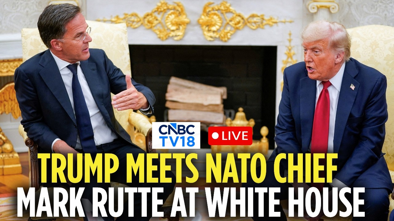 LIVE: Trump Meets NATO Chief Mark Rutte At White House Amid Global Security Talks | Greenland |N18G