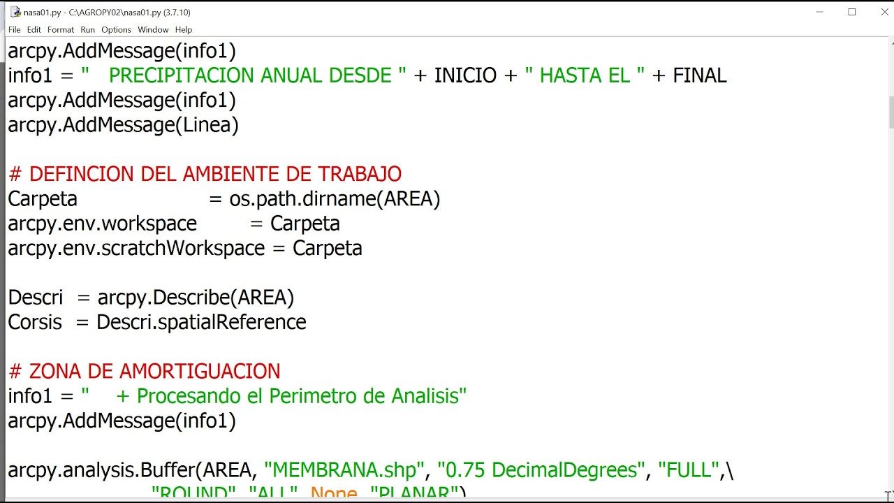 CAP 06  - CURSO DE PYTHON Y ARCGIS PRO - PROCESAMIENTO DE DATOS DE PRECIPITACION DE NASA - ARCPY