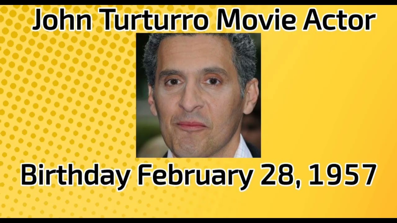 Happy birthday John Turturro