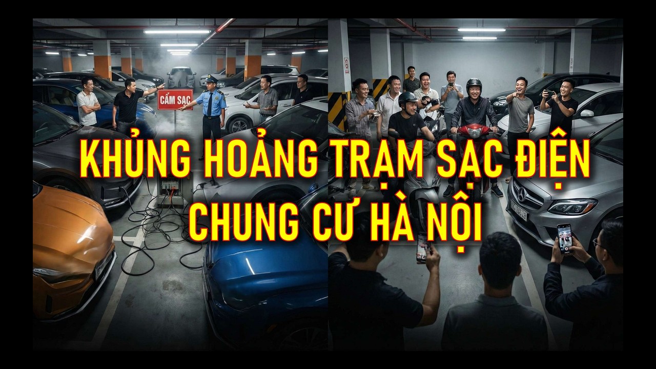Chủ Xe Điện Khóc Ròng Vì Trạm Sạc Chung Cư Hà Nội