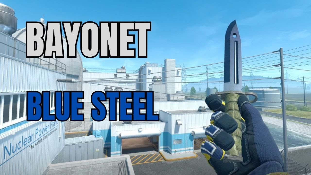 CS2 Bayonet Knife Blue Steel FN