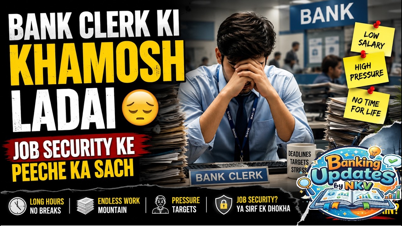 Bank Clerk Ki Life Itni Easy Nahi Hai! 😱 Branch Ke Andar Ki Reality