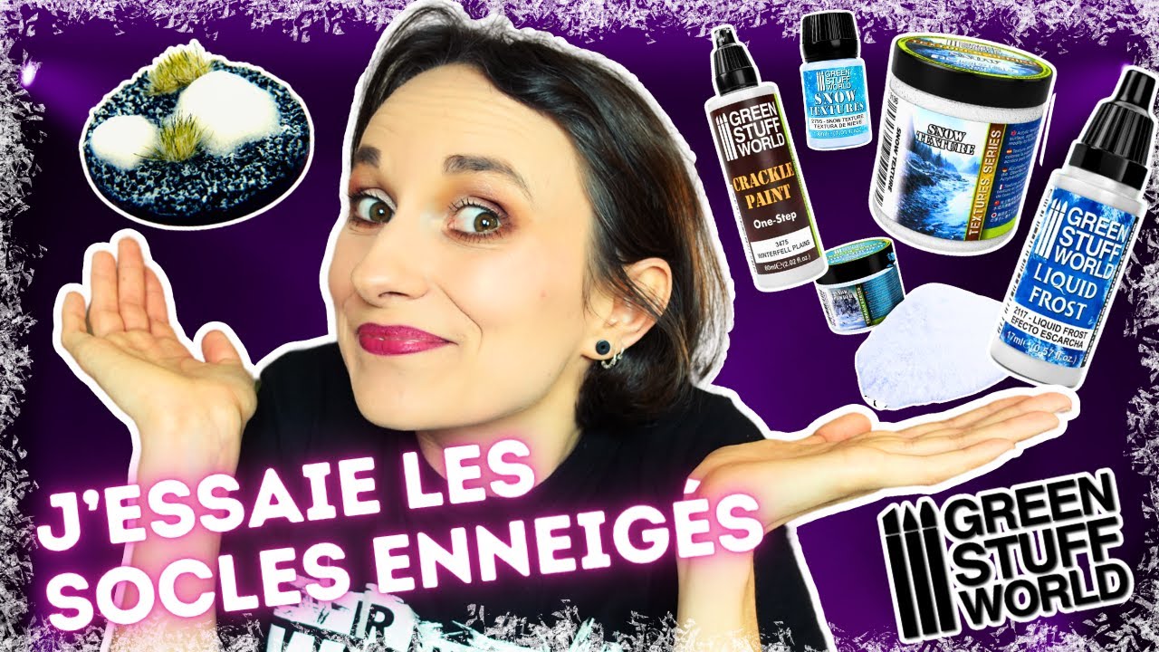 J’AI ACHETÉ TOUT LE RAYON NEIGE de chez GREEN STUFF WORLD (pour faire des socles pour mes Tyranides)