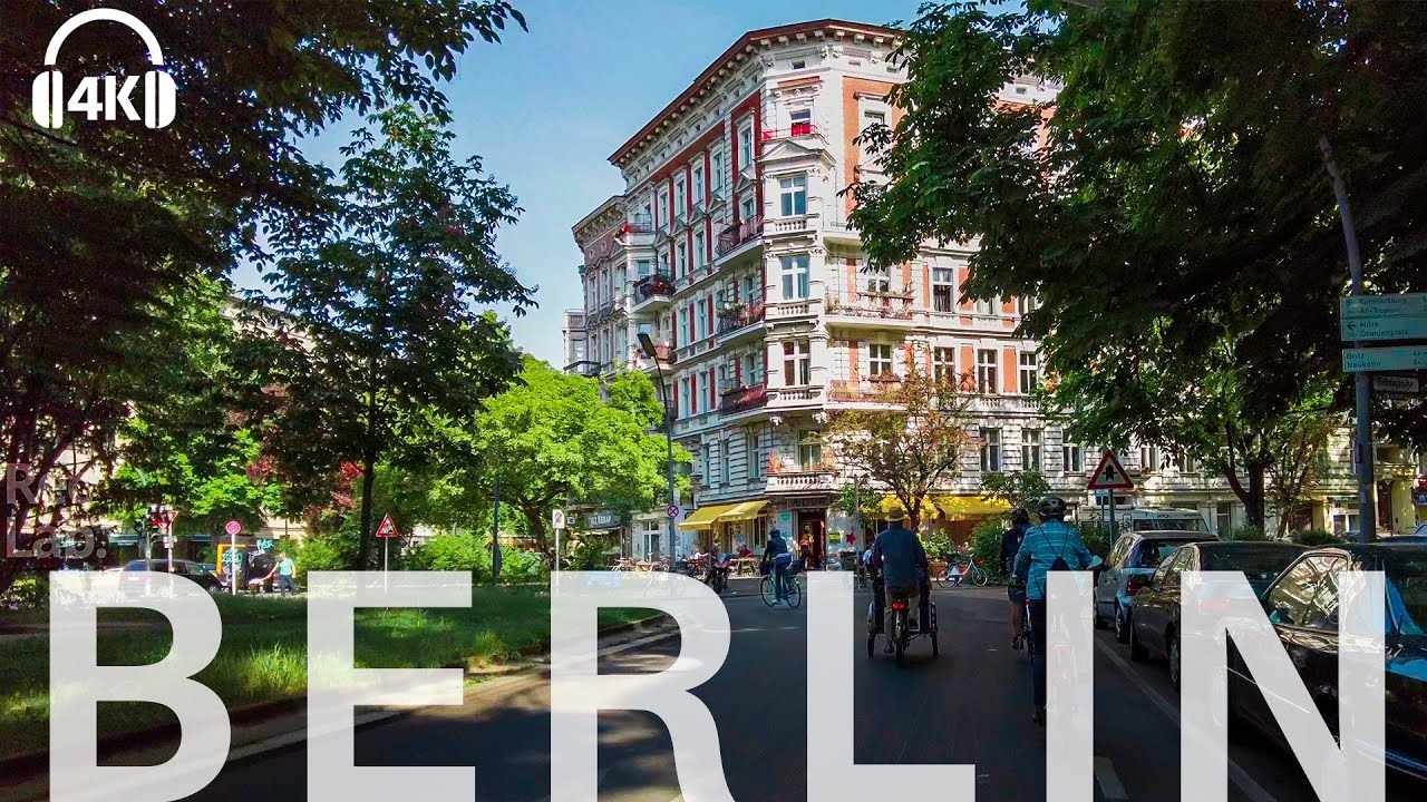 Berlin Cycling in Kreuzberg, Mehringdamm Bergmannstraße to Prenzlauer berg 4K 2022 Summer in Berlin