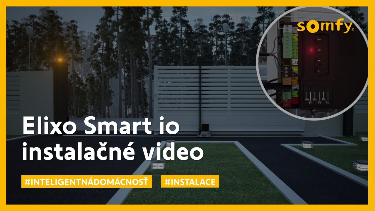 Pohon pre posuvné brány Elixo Smart io | Inštalačné video | Somfy