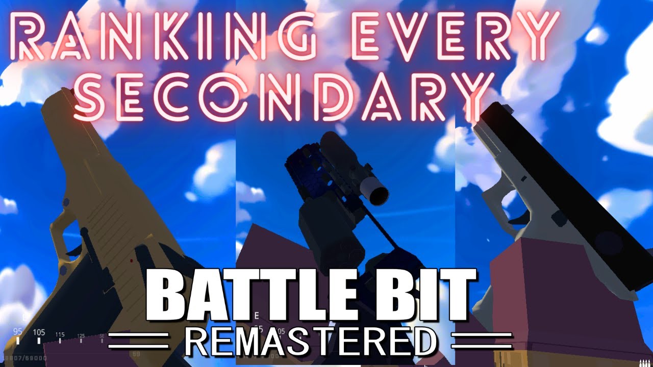 ranking *EVERY* SECONDARY in BattleBit Remastered and BEST SETUPS!