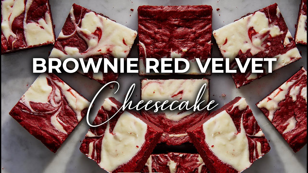 BROWNIE RED VELVET CHEESECAKE - Valeria Vahos