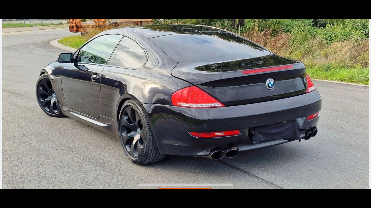 BMW 650i E63 drive-by straight pipe sports exhaust system