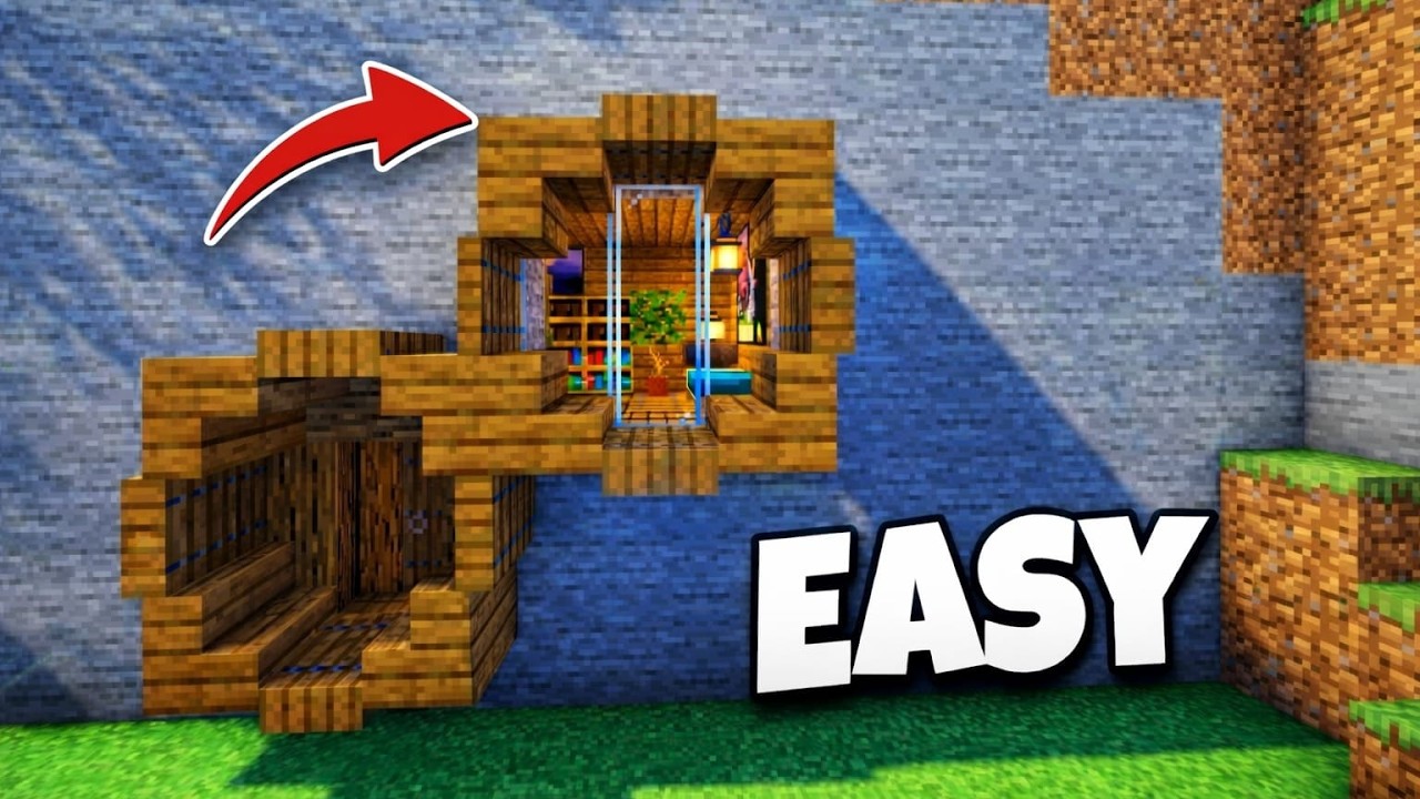 Minecraft: How To Build a Simple Mountain House