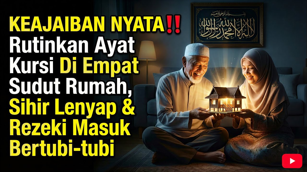 KEAJAIBAN NYATA‼️ Rutinkan Ayat Kursi Di 4 Sudut Rumah, Sihir Lenyap & Rezeki Masuk Bertubi-tubi