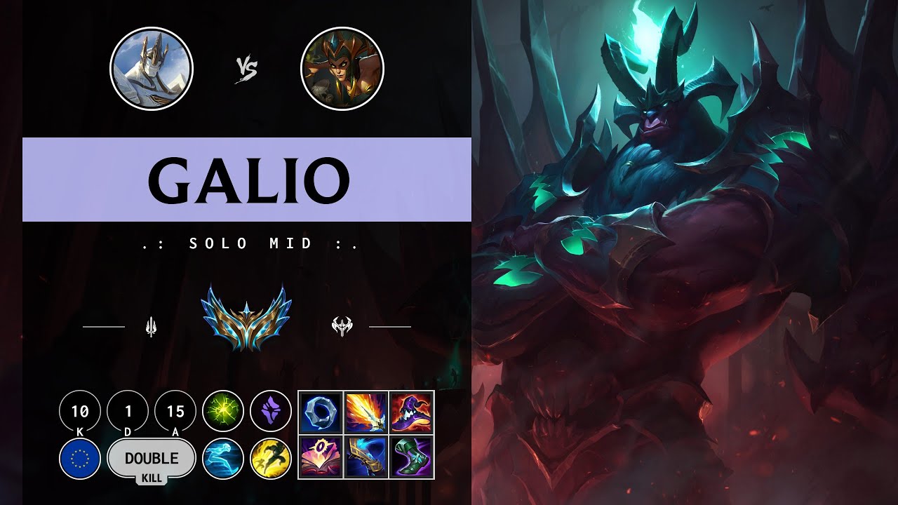 Galio Mid vs Cassiopeia - EUW Challenger Patch 14.11