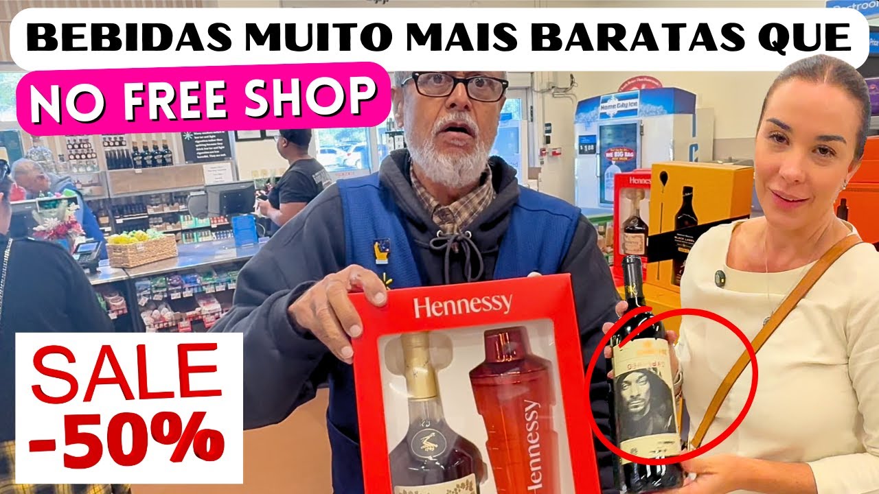 BEBIDAS MUITO MAIS BARATAS QUE NO FREE SHOP ! ORLANDO ESTADOS UNIDOS ! #outletorlando #orlando2026