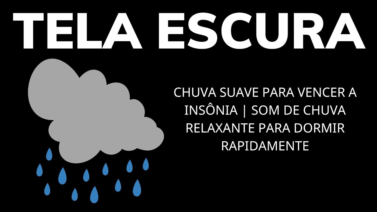 Chuva Suave Para VENCER A INSÔNIA | Som de Chuva Relaxante Para Dormir Rapidamente