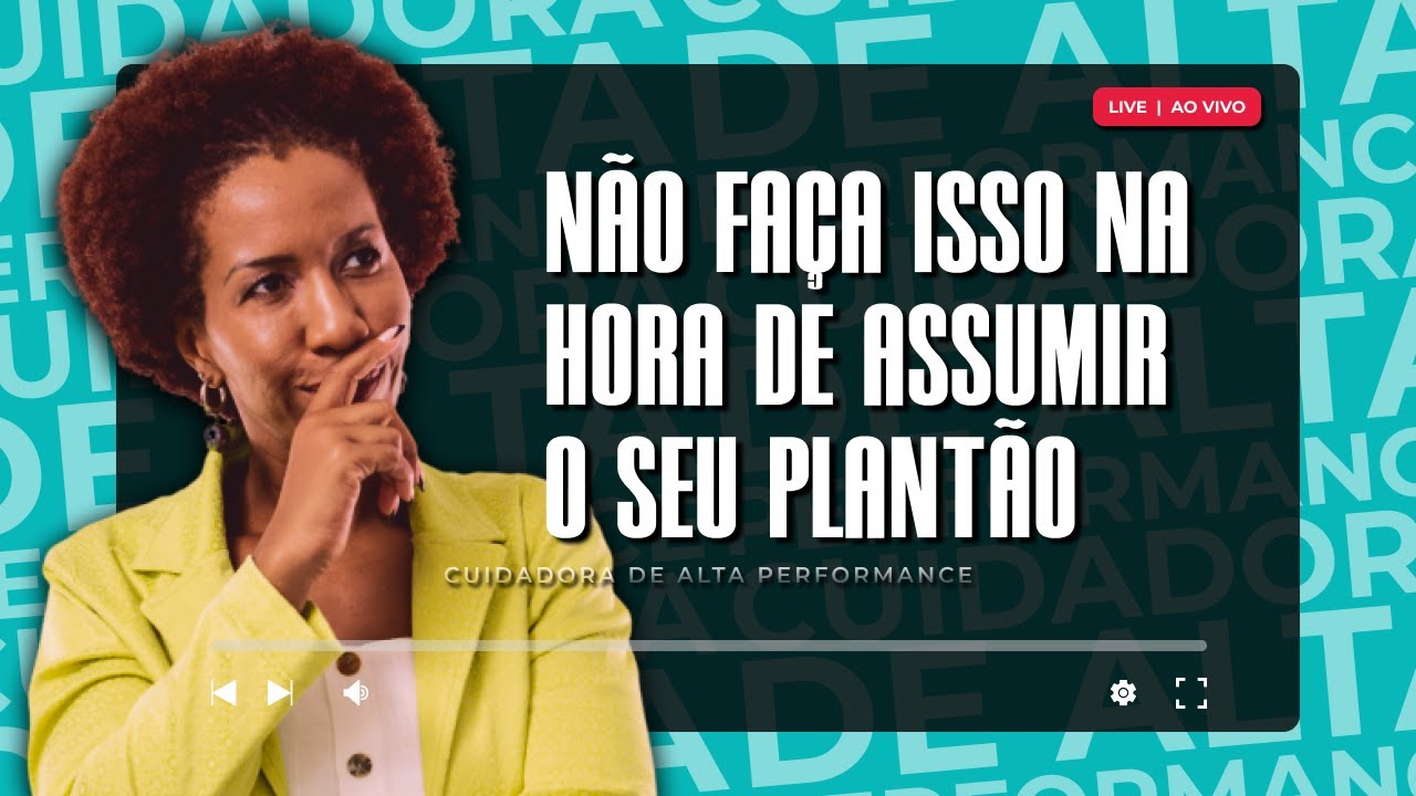 NÂO FAÇA ISSO NA HORA DE ASSUMIIR O SEU PLANTÃO