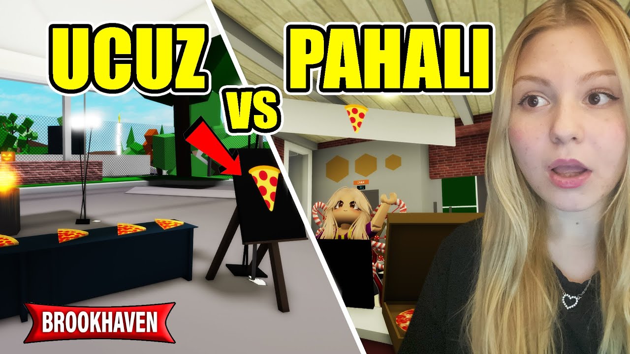 UCUZ PİZZACI VS PAHALI PİZZACI ROBLOX BROOKHAVEN RP #roblox #brookhaven #rp