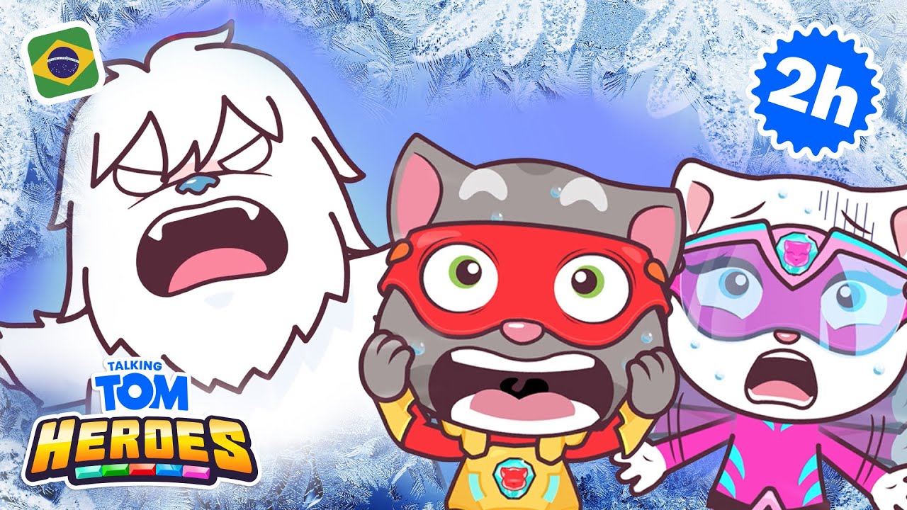 Entrando numa fria com os Talking Tom Heroes 🎬 (Coletânea de Animações)